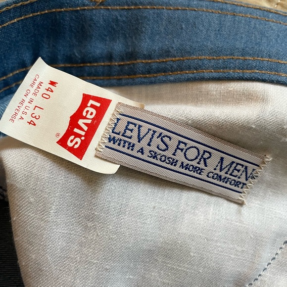 LEVI'S Orange Tab Vintage 70's Jeans WITH A SKOSH MORE COMFORT Size W40 L34 - Picture 5 of 9